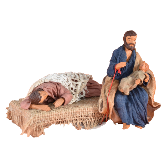 Madonna That Sleeping And San Joseph With Jesus Child CMS 12 (472 Inch) -